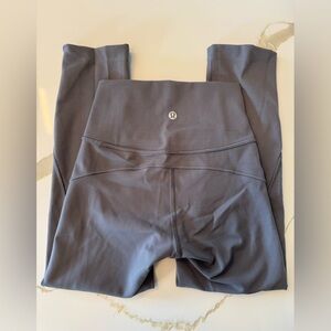 Lululemon In Movement 23” Titanium Grey High Waisted  Leggings
